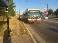 Bus #4303 at 95th and Constance, working route #100 Jeffery Manor Express, on September 25, 2017.