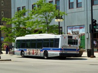 Bus #6450 at Michigan and 9th on May 25, 2010.