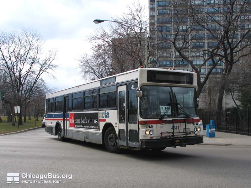 Bus #4241 at Foster and Marine, working route #146 Inner Drive/Michigan Express, on March 11, 2004.