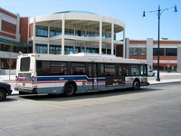 Bus #5805 at Howard Red Line Terminal on April 13, 2004.