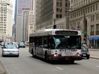 Bus #5843 at Michigan and South Water, working route #36 Broadway, on June  6, 2008.