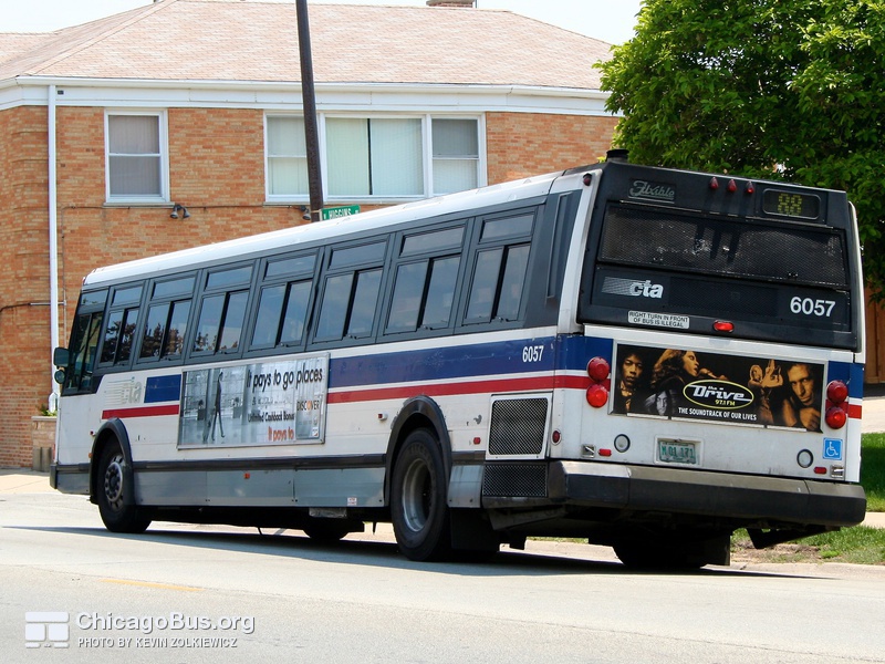 Bus #6057, working route #88 Higgins, on June 16, 2006.