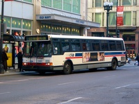 Bus #5551 at State and Washington, working route #60 Blue Island/26th, on February 26, 2004.