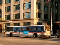 Bus #5376 at Wacker and Wabash on April 13, 2006.