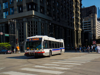 Bus #7904 at Dearborn and Wacker, working route #24 Wentworth, on July 18, 2014.