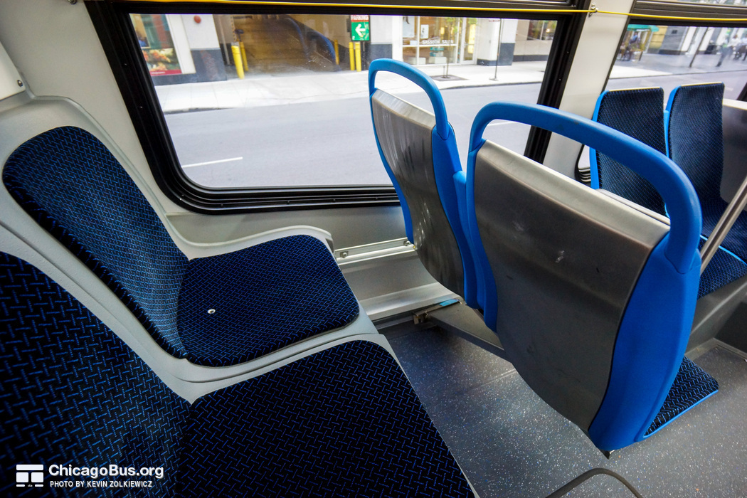 The interior of bus #7904, working route #24 Wentworth, on July 18, 2014.
