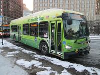 Bus #700 at Congress and Michigan, working route #7 Harrison, on February 16, 2015.