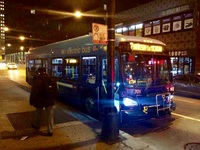 Bus #701 at Jackson and State, working route #7 Harrison, on October 29, 2014.