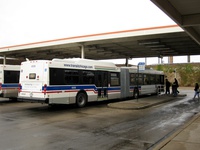 Bus #4008 at Kedzie Orange Line, working route #52 Kedzie/California, on November 14, 2008.